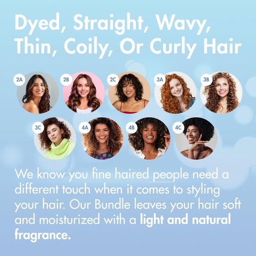 MopTop Sulfate Free Shampoo and Conditioner – Curly Hair Natural Shampoo and Conditioner Helps Restore Dry Damaged Hair & Reduce Frizz, Paraben Free Natural Hair Products for All Hair Types (2pk)