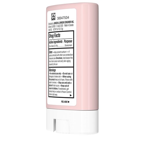 Neutrogena Pure & Free Baby Mineral Sunscreen Stick with Broad Spectrum SPF 50, Baby Face & Body Sunscreen, 0.47 oz 1 ea (Pack of 3)