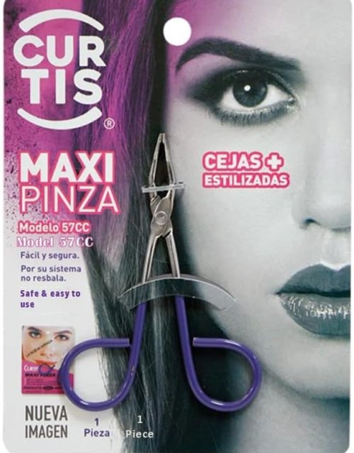 PROFESSIONAL Salon TWEEZERS with Easy Scissor Handle, The BEST PRECISION EYEBROW TWEEZERS Men/Women; PORTABLE Beauty tool for facial Hair, Ingrown Hair, Blackhead; Purple MADE IN MEXICO (UPDATED)