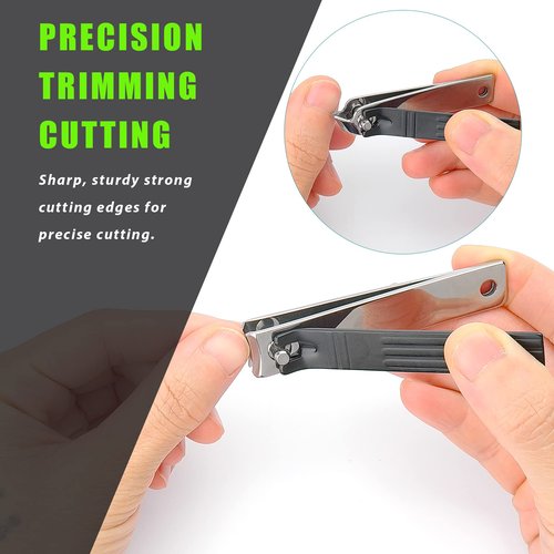 LePinko Salon-Quality Cuticle Trimmer with Cuticle Remover and Nail Clipper Set