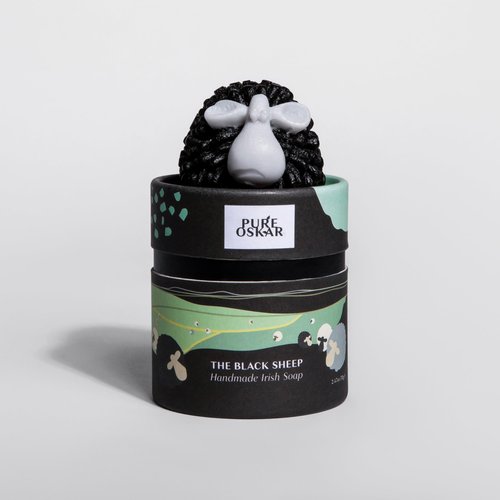 Pure Oskar Handmade Soap Irish Natural Moisturizing Ingredients Black Sheep Cute Quirky Fun Irish Box Gift Made in Ireland