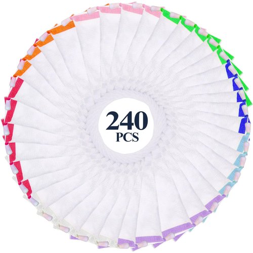 Hushee 240 Pcs Soap Bag Bubble Mesh Bags Exfoliating Soap Pouch with Drawstring for Foaming Drying Easy Bubble Store