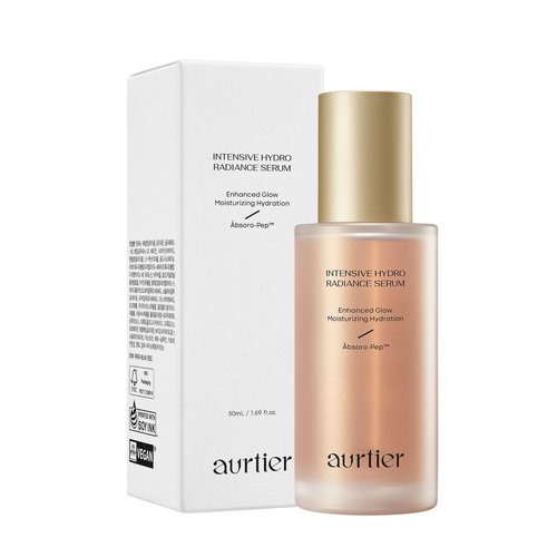 Aurtier Intensive Hydro Radiance Serum, Dewy & Deep Hydration, Glow Glass Skin, Anti-aging care with Niacinamide, Vitamin C, Collagen, Korean Skin care 1.69 fl oz
