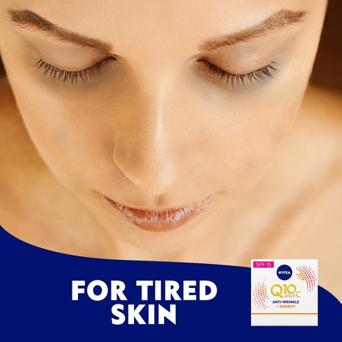NIVEA Q10 Energy Healthy Glow Face Day Cream (50 ml), Energising Day Cream, Face Cream for Women, Moisturising Cream, Face Cream with Q10, Vitamin C, and Vitamin E