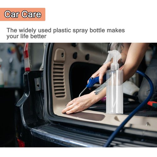 METCLARINDA 3 Pack Plastic Water Spray Bottle for Hair, 10 oz/300ml Plastic Empty Mister Spray Bottles for Cleaning, Cooking, Plant, Pet