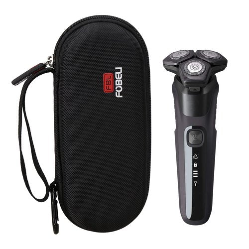 FBLFOBELI Hard Storage Case for Norelco Shaver 2100 2300 3500 6800 3100 5500 5100 5300 5700 6880 7000 7100 7200 9000, Also fits for Braun Series 3/Series 5/Series 7/Series 9 Rotary Shaver (Case Only)