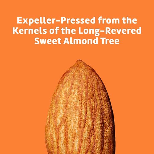 De La Cruz Sweet Almond Oil - Expeller Pressed Almond Oil for Skin and Hair 8 FL. OZ. (236 mL) (Pack of 2)