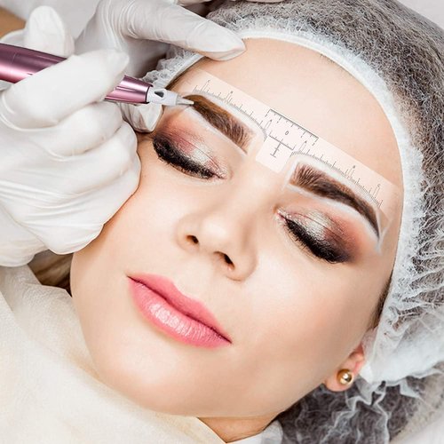 Permanent Eyebrow Makeup Tattoo Pen Kit for Eyebrow Lip Eyeliner Complete Rotary Tattoo Pen Machine Kit with 20pcs Cartridge Needles Microblading Supplies Tattoo Inks for Artists