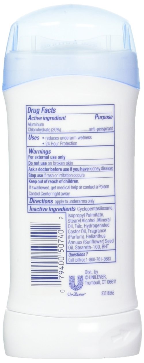 Dove Deodorant 2.6 Ounce Invisible Solid Sensitive Skin (76ml) (6 Pack)