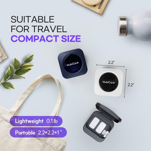 HubiCare Toothbrush Case, Toothbrush Covers with Holder, Rechargeable Travel Home Toothbrush And Holder, Cleaner Case for All Electric And Manual Toothbrushes (Black)