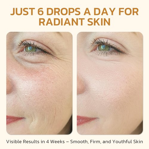 QAH Multi Peptide Anti Wrinkle Firming Serum with Argireline Peptide Smooths Wrinkles & Fine Lines, Vitamin C Face Serum 30ML/1.01fl.oz