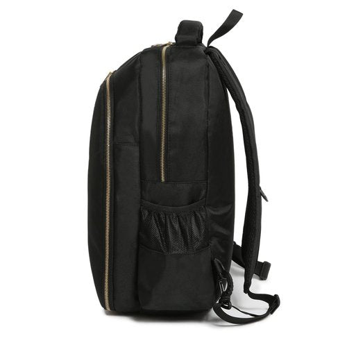 NIHANEH Portable Backpack for Clippers & Supplies - Hair Clippers Organizer Bag - Large - Travel Bag for Barbers & Hairstylists - Tools (BLACK)