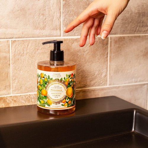 Panier des Sens – Provence Foaming Liquid Hand Wash & Moisturizing Hand Cream – Hand Soap and Lotion Set - with Coconut Oil, Shea Butter – French Hand Care – Gentle Formula – 97% Natural Ingredients