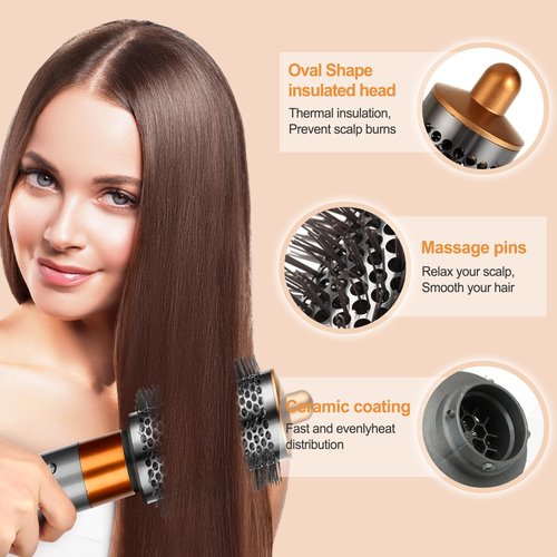 YTCHYYSK Large Round Volumizing Brush and Large Diffuser Nozzle Attachment for Dyson Airwrap