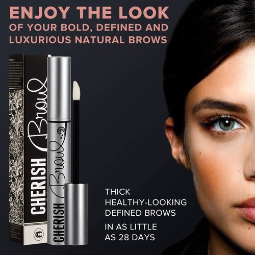Eyebrow Growth Serum - Cherisher | Conditioner That Cherish Your Natural Brows, Make It Bold, Thick And Defined | Enhancer That Stimulates Regrowth New Eyebrows