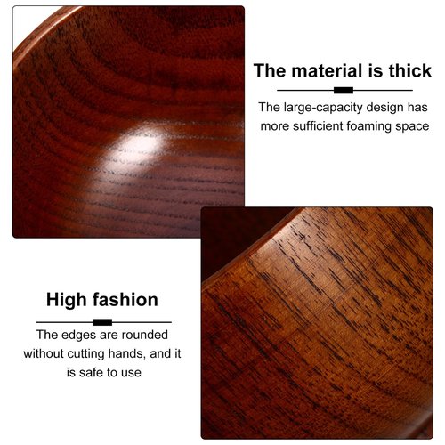 Mipcase Shaving Bowl, Shave Soap Bowl for Men Wooden Shaving Cream Mug Cup