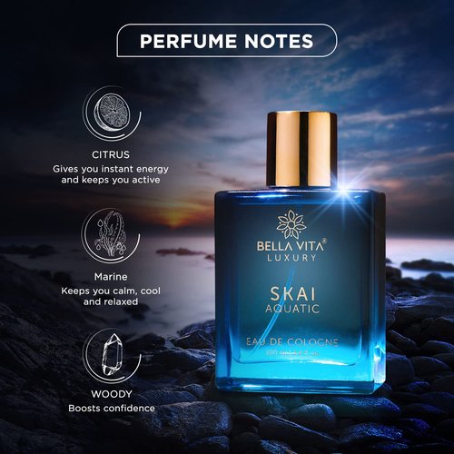 Bellavita Luxury Fragrance Duo | Skai Aquatic Cologne & Honey Oud Eau de Parfum | Long-Lasting Unisex Scents | Clean, Natural & Cruelty-Free | Gift for Birthdays & Anniversaries