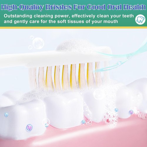Comdian 240 Pcs Toothbrush Bulk Disposable, Travel Toothbrushes Pack, Soft Bristle Individually Wrapped and Good Cleaning for Kids, Adult and The Elderly. Suitable for Hotel, Travel, Home, Donated