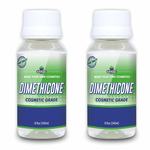 MYOC Pure Dimethicone No Adulterants |used For Hair, Lips, Body And Skin Conditioning Products| Dimethicone Moisturizer| Cosmetic Grade - (240 ml) (8.11 Fl Oz) | Pack Of 2