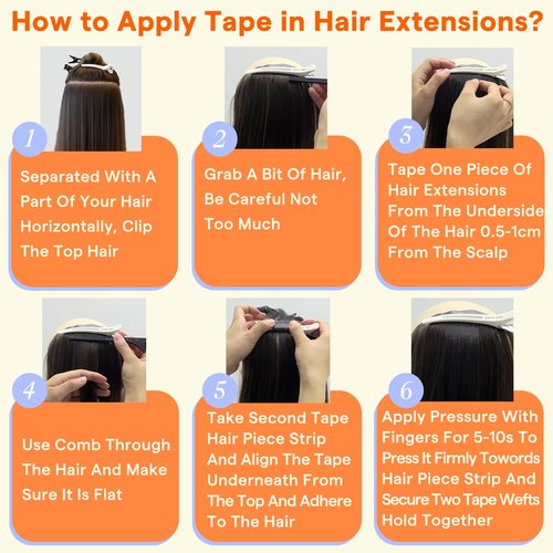 Full Shine Tape in Hair Extensions Human Hair 18 Inch Color 16 Highlight 22 Blonde Invisible Tape in Extensions 50 Grams Human Hair Extensions Tape Ins 20 Pieces for Wedding