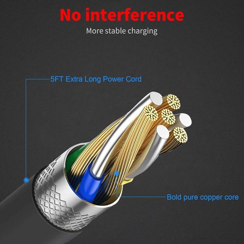 Proate Charger Cable for Braun Shaver Series 1 3 5 7 9 Charger for Braun Shaver Charger Hair Trimmer Electric Razor 3040s 340s 9385cc 370 720 760cc 790cc 720s-4 7865cc 9090cc 9330s 5018s 7020s