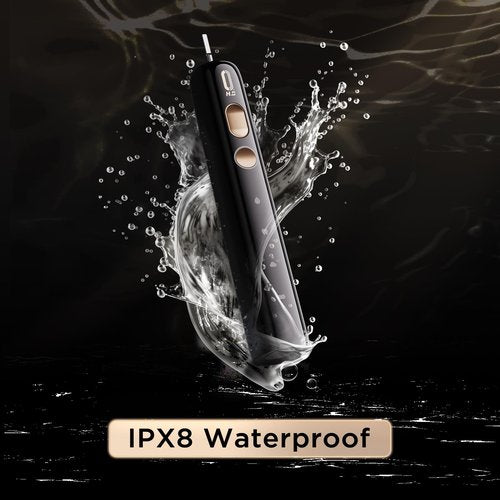 O.H.B Sonic Electric Toothbrush, Electronic 80° Wave Oscillation & Vibration Travel Sonic Toothbrush for Adults with 9 Modes, Timer, 2 Brush Heads, IPX8 Waterproof, Rechargeable, 60-Day Battery Life