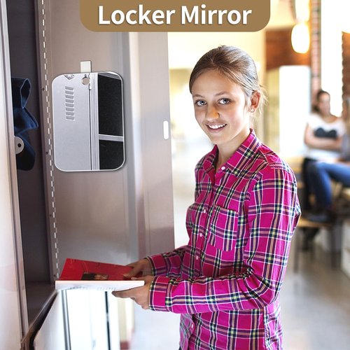 2 Pack Shower Mirror for Shaving, Larger 10.7x8 In Mirror for Wall Hanging Kids Safety, Frameless Portable Travel Camping Mirrors, Unbreakable Handheld Locker Shave Mirror, Makeup Plastic, NOT Fogless