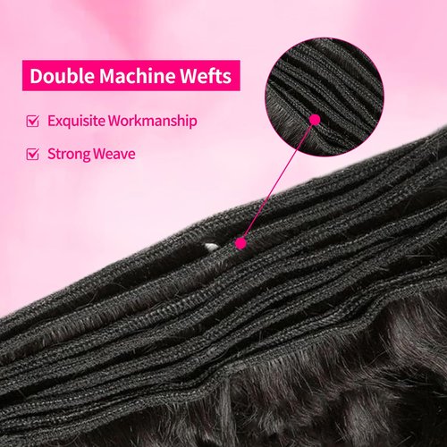 Water Wave Human Hair Bundles 18 Inch 12A Deep Curly Bundles Human Hair 100% Unprocessed Wet and Wavy Bundles Human Hair Extensions Natural Black