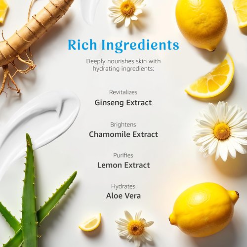 Raya Lemon Water Gel Cream (308) | Moisturizing, Skin-Repairing, and Anti-Aging Facial Day and Night Cream for Non-Problem Skin | Fills in Wrinkles and Improves Complexion