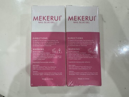Mekerui's Super Strong Nail Glue is Perfect for Press - on Nails. drip - Proof and Clog - Proof, Dries in 7 Seconds Without UV Light, Lasts Over 30 Days, is Waterproof, and has Professional Salon