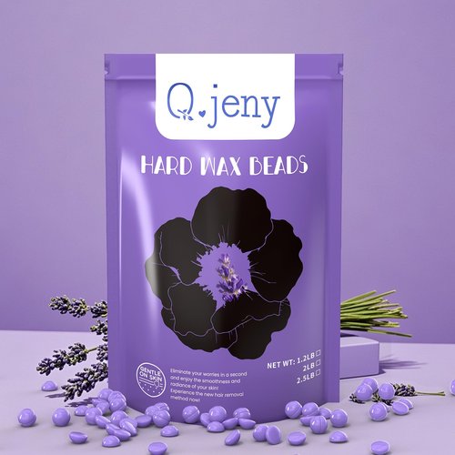 Wax Beads, Hard Wax Beads for Hair Removal Sensitive Skin with Lavender Formula, 2.5lb Waxing Beads for Women Men, Brazilian Bikini, Face, Arms, Chest, Back, Legs, Eyebrows, Underarms