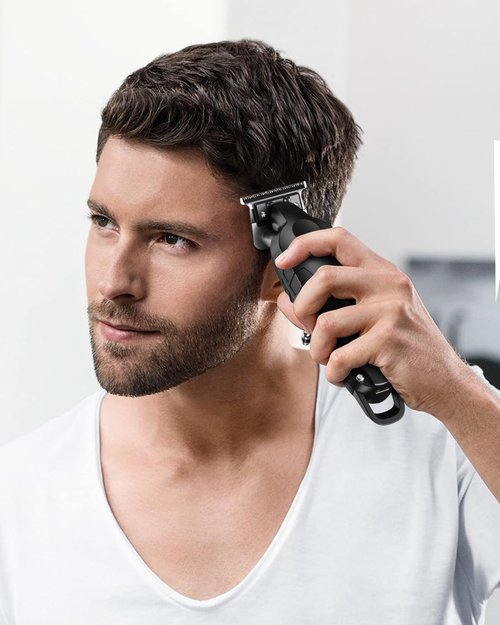 Lumiflexa Professional Hair/Beard Trimmer for Men, USB-C Rechargeable Hair Trimmer for Men with Stainless Steel Blades, Zero Gapped Hair Clippers for Barber, Cordless Rechargeable Hair Clippers