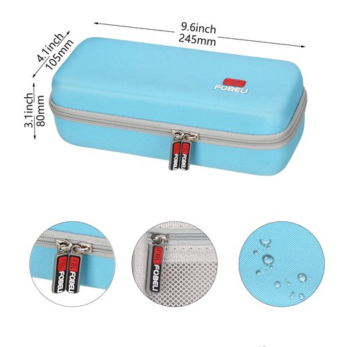 FBLFOBELI Hard Case Replacement for Nicwell/for COSLUS/for Oralfree/for Waterpik WF-02 Water Dental Flosser Cordless (Blue)