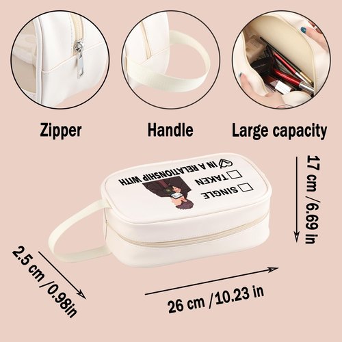 G2TUP J A Inspired Gift Dating J A Makeup Bag TV Show Fan Cosmetic Bag TV Lover Merch (J A TM)