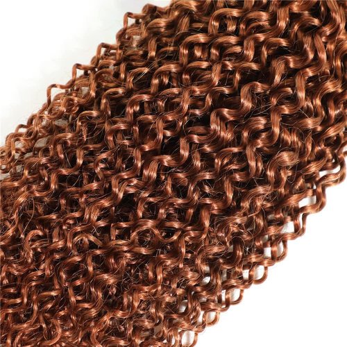 Labamiya Human Hair Bundles 14 16 18 Inch Blonde Light Brown 30# Jerry Curly Bundles Human Hair 12A Unprocessed Soft Sewn In Quick Weave Hair for Black Women