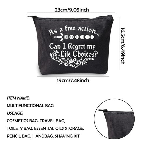WCGXKO Player Gifts Player Makeup Zipper Pouch Bag (As a free)