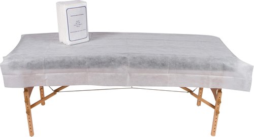 Beauty-Spa-Medical Disposable Massage Table Sheets, Non-Woven Bed Sheet, Massage table Cover for Esthetician Bed, Wax and Lash Table, Massage Bed, Medical Bed, Spa Bed Cover, 20 Sheet 40"X78" by RSL89