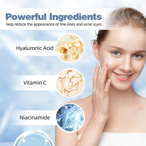 NOAGERYAS Corrector Cream with Hyaluronic Acid, Vitamin C, Niacinamide & 45% Multi-Action Concentrate - Reduces Fine Lines & Acne Scars for Smooth, Milk-Like Skin - 1.86 oz