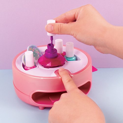 Make It Real - Color Fusion Light Up Nail Dryer - Kids Manicure Kit with Dryer - Nail Polish Set for Girls & Teens - Includes 4 Nail Polish Colors, Nail Dryer, Nail File, & Cuticle Pusher - Ages 8+