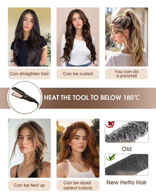 Hetto K Tip Hair Extensions Real Human Hair Black Utip Hair Extensions Human Hair Jet Black Ktip Human Hair Extension Straight Fusion 16 Inch 50s 50g