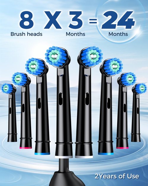 TEETHEORY Rotating Electric Toothbrush for Adults with 8 Brush Heads, Sensitive Gum Care Electric Toothbrush with 3 Modes and 2 Min Smart Timer, Rechargeable Last 60 Days