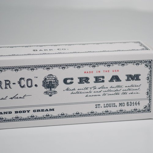 BARR-CO. Original Scent Shea Butter Hand Cream for Women & Men - Tranquil Milky Oat, Vanilla & Vetiver Hand Moisturizer for Dry Cracked & Working Hands - Moisturizing, Smooth Repair Cream, 3.4 fl oz