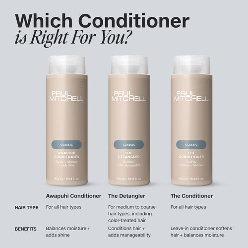 Paul Mitchell The Conditioner, Classic Leave-In, Softens + Adds Moisture, For All Hair Types, 33.8 fl. oz.