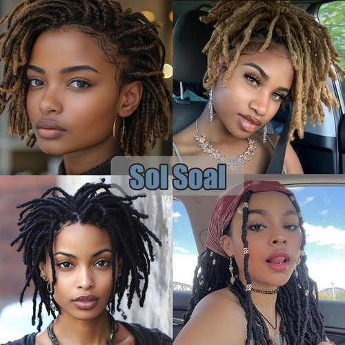 Afro Kinkys Bulk Human Hair 100% Human Hair for Black Women/Men Dreadlock Extensions Repair Locs Twists and Braids 1 Pack 50 Gram(10 Inch 99J 1 Bundles/Package)