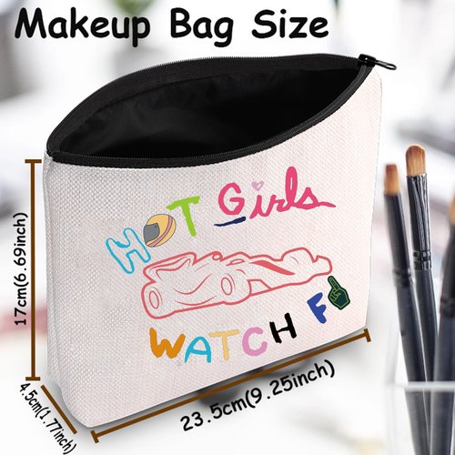 TSOTMO Racing Makeup Bag Motorsport Gift Racer Racing Aesthetic Cosmetic Bag for Car Lovers Carry Racing Gift (WATCH Car)
