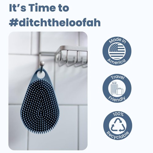 Scrub-dub™ - Premium Antimicrobial Scalp and Body Scrubber | Face Exfoliator and Scalp Scrubber for Dandruff | Loofah and Exfoliating Washcloth Replacement | Made in The USA (2-Pack)