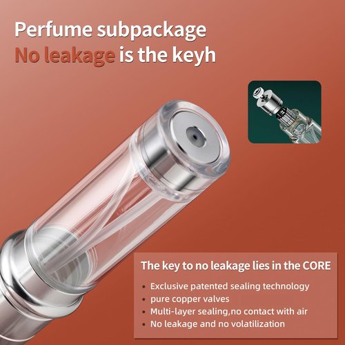 Mini Perfume Travel Refillable Bottle, Portable Travel Size Cologne Sprayer Perfume Atomizer, Luxurious Pocket Perfume Dispenser Pump Transfer Tool For Women Men Travel Accessories 5ml (Orange)