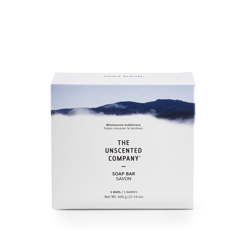 The Unscented Company Unscented Soap Bar 5 Count, 21.16 Oz