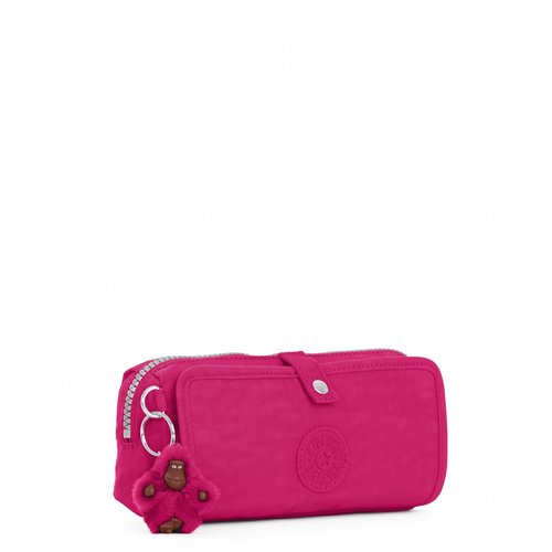 Kipling Wolfe Pencil Pouch Very Berry