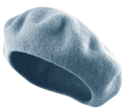 Women's French Beret Hat Solid Color Plain Wool Classic Traditional Artist Cap (US, Alpha, One Size, Baby Blue)